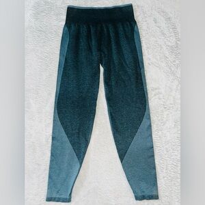 Victoria’s Secret Pink Blue Seamless Tight Active Leggings Size Medium EUC